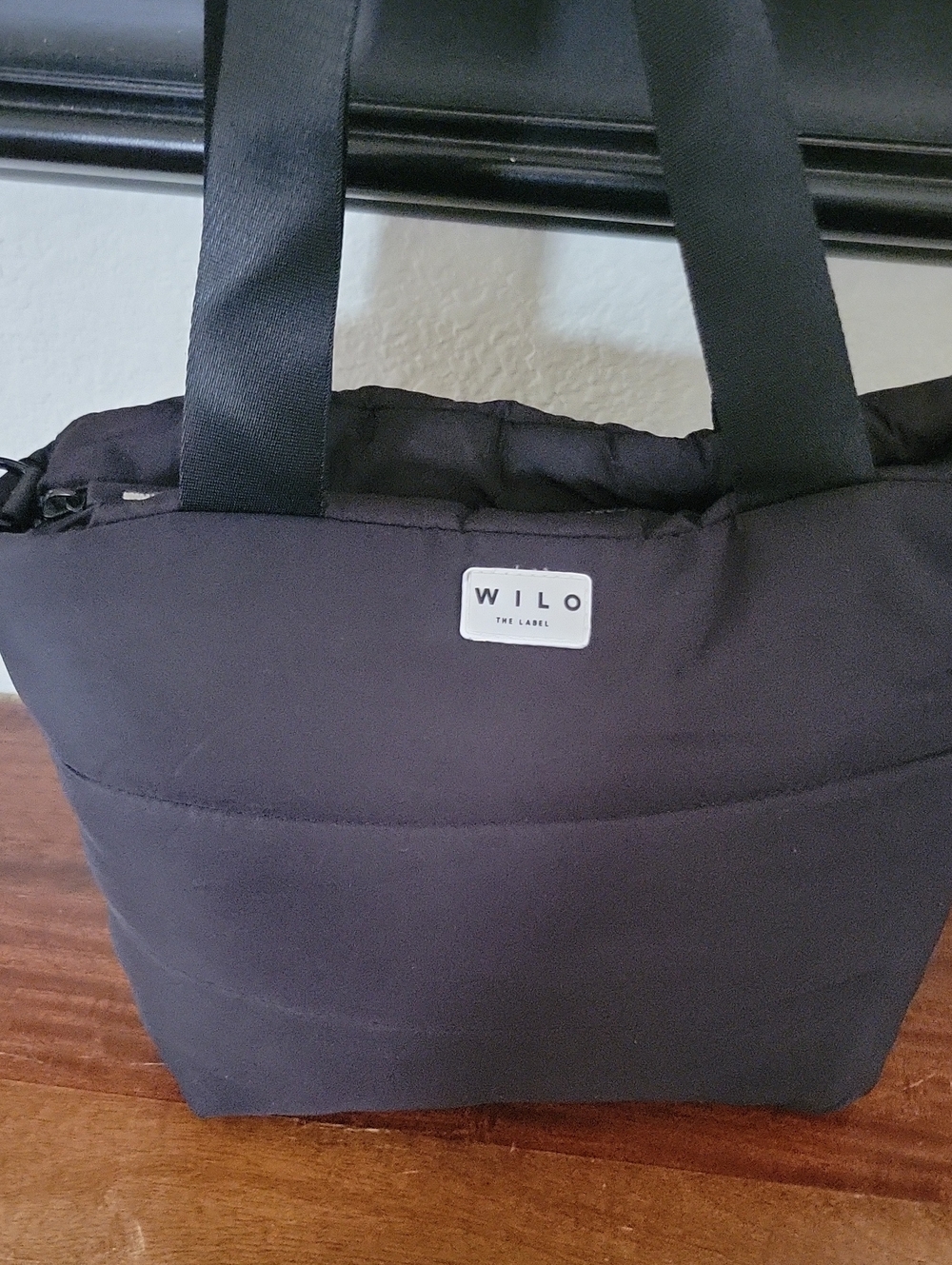 Wilo The Label Black Puffer Mini Tote